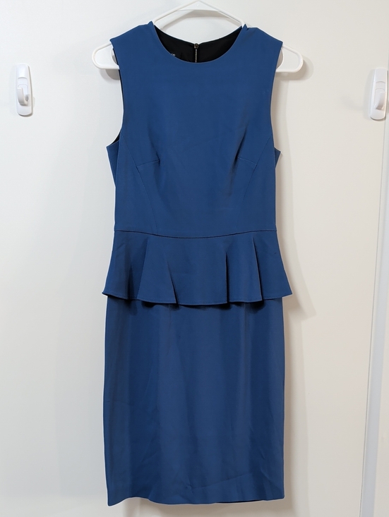 Judith & Charles Dresses & Skirts - Judith & Charles Royal Blue Peplum Cocktail Dress Size 4